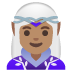 woman elf: medium skin tone on Google