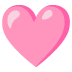 pink heart on Google