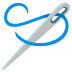 sewing needle emoji on Google