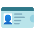 identification card emoji on Google