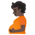 pregnant person: dark skin tone on Google