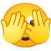 face with peeking eye on Google