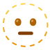 dotted line face on Google