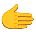 rightwards hand emoji on Google