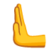leftwards pushing hand emoji on Google