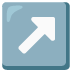 up-right arrow on Google