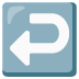 right arrow curving left on Google