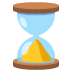 hourglass done emoji on Google