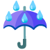 umbrella with rain drops emoji on Google