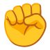 raised fist on Google