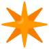 eight-pointed star emoji on Google