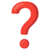 red question mark on Google