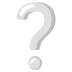 white question mark on Google