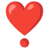 heart exclamation on Google
