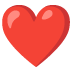 red heart on Google