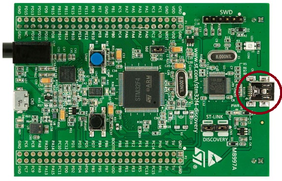 STM32F4-Discovery board