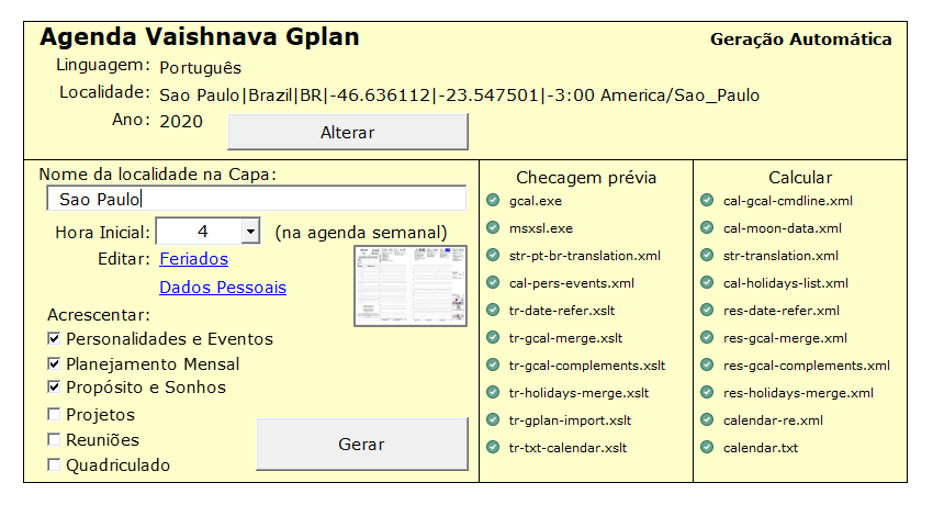 Planner GPlan 2020 - roda da vida