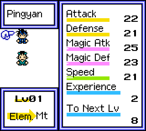 Status screen
