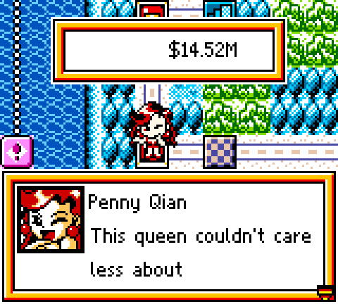 Money popup and portrait dialogue