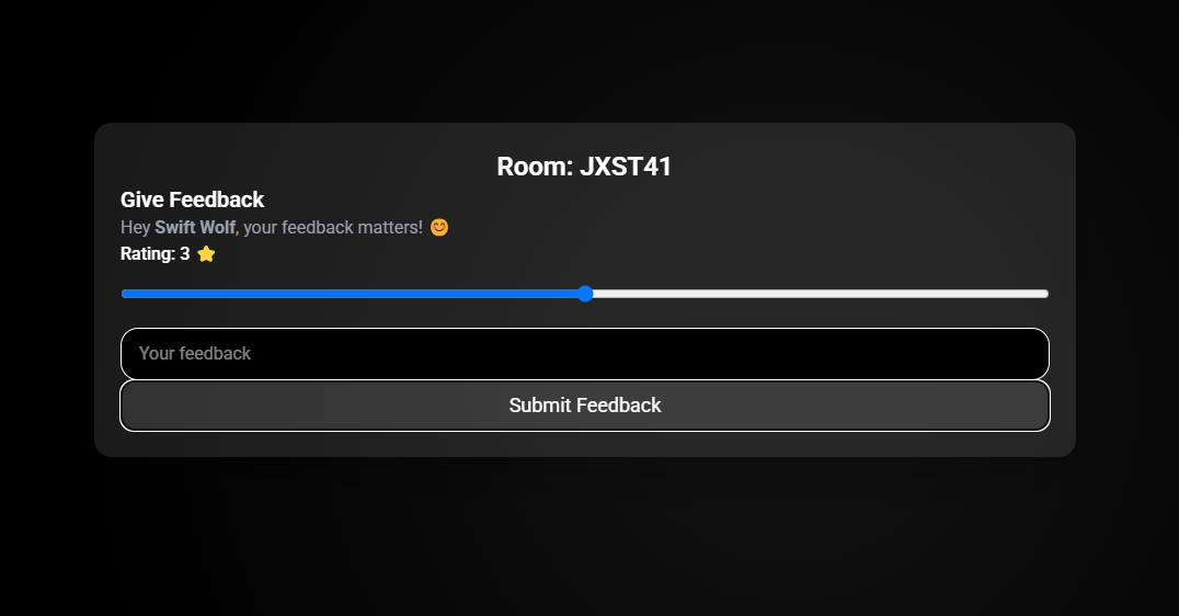 Platform Feedback Module GitHub - Giridharan45312/Smart-Feedback-System