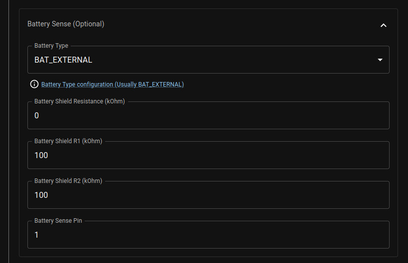 The necessary changes to the battery settings