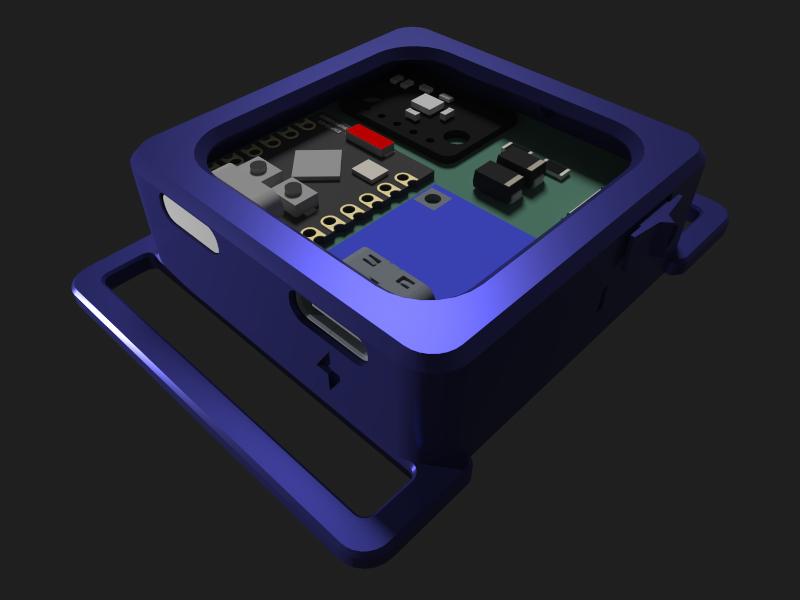 3D render of the case