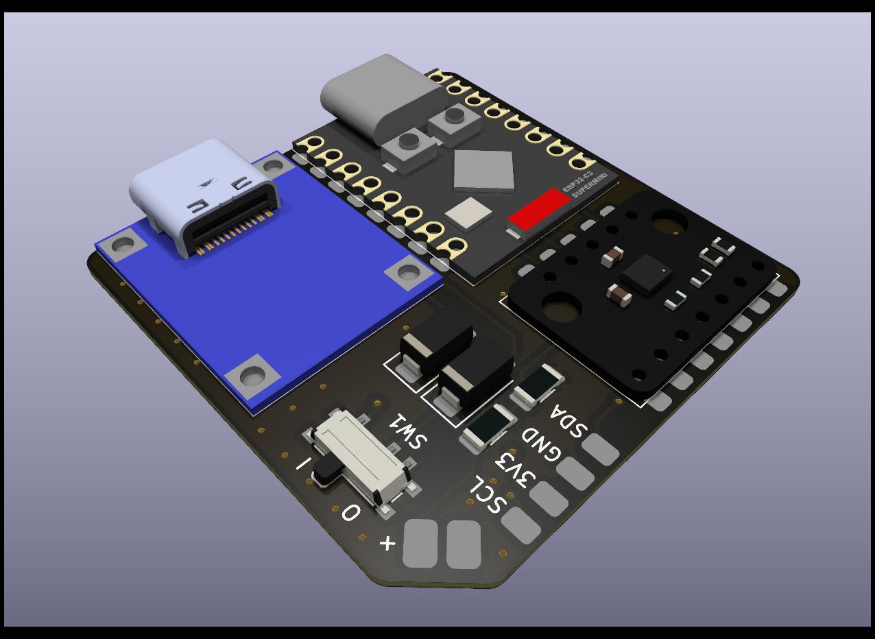 3D Render of the board