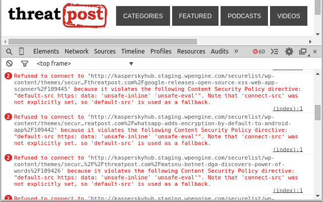 Mixed content foiled