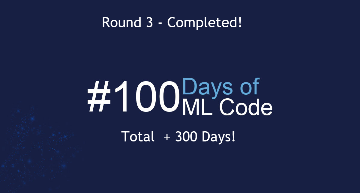 100DaysOfMLCode