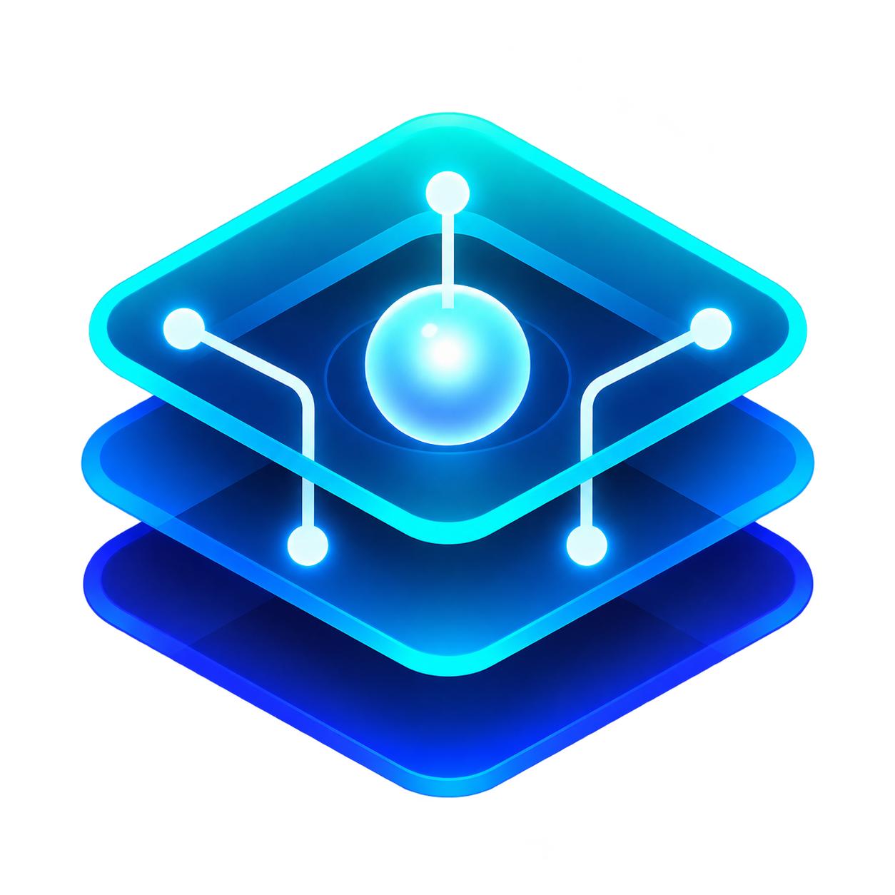 MemKernel logo: a glowing memory core on three stacked tiers