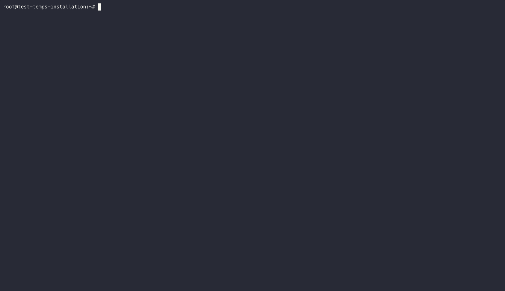 Temps — from bare server to deployed in under 3 minutes