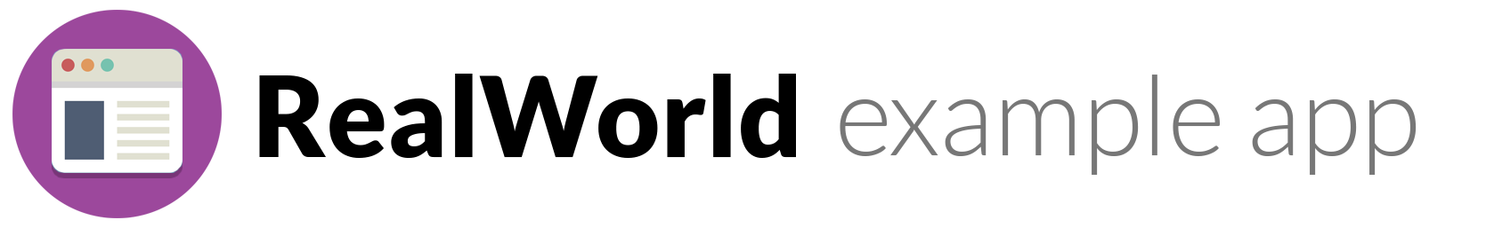 RealWorld Example App Logo