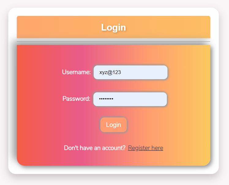 Login Page