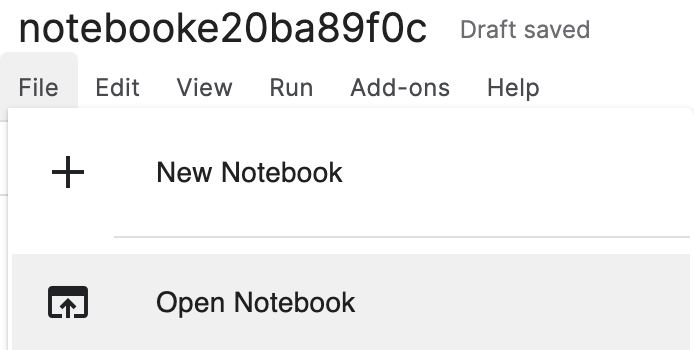 Upload notebook