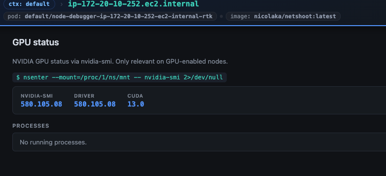 GPU Status view