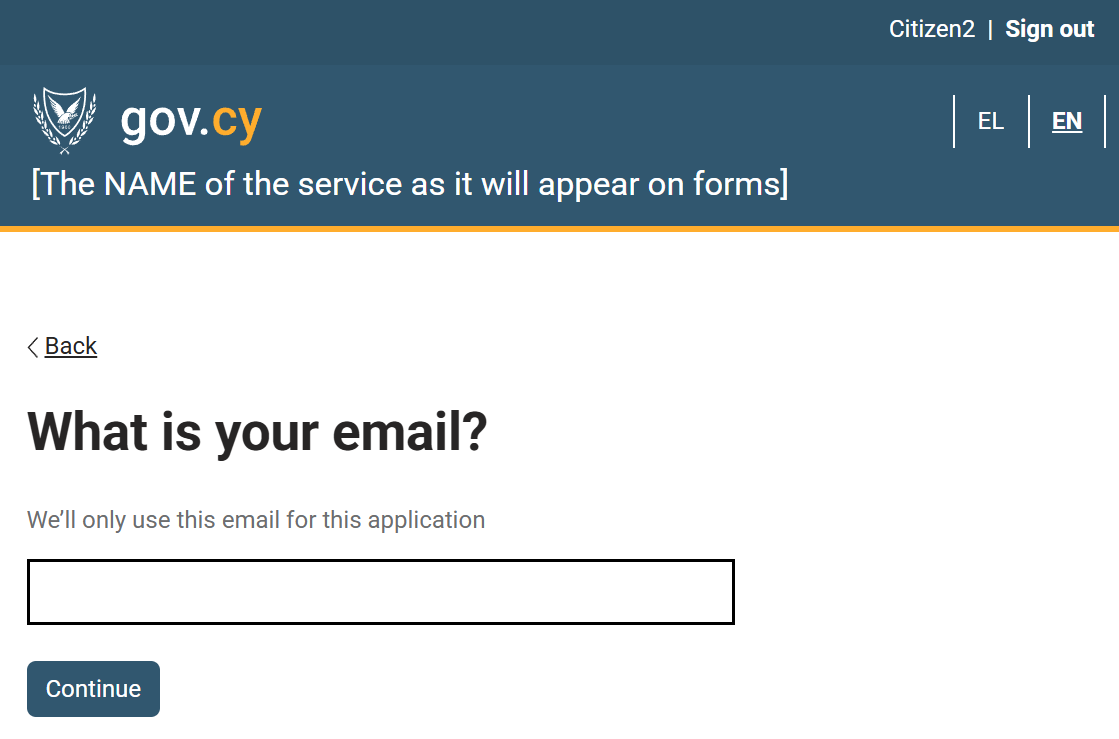 Screenshot of sample page