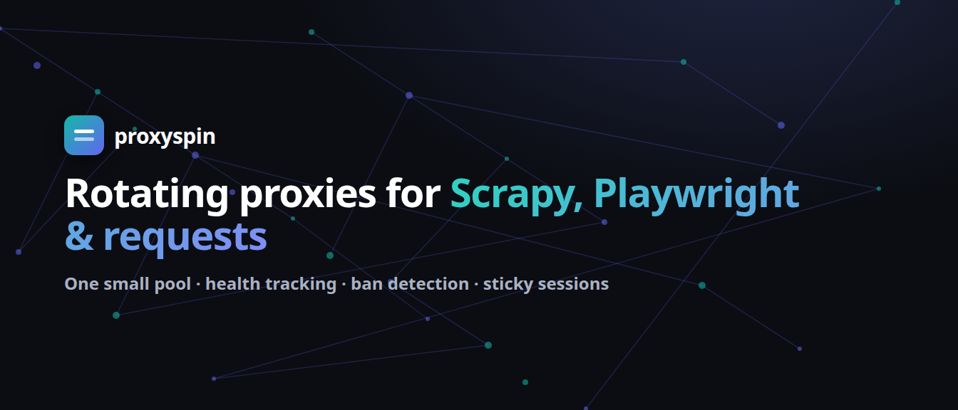 Rotating proxies for Scrapy, Playwright and requests — one small library
