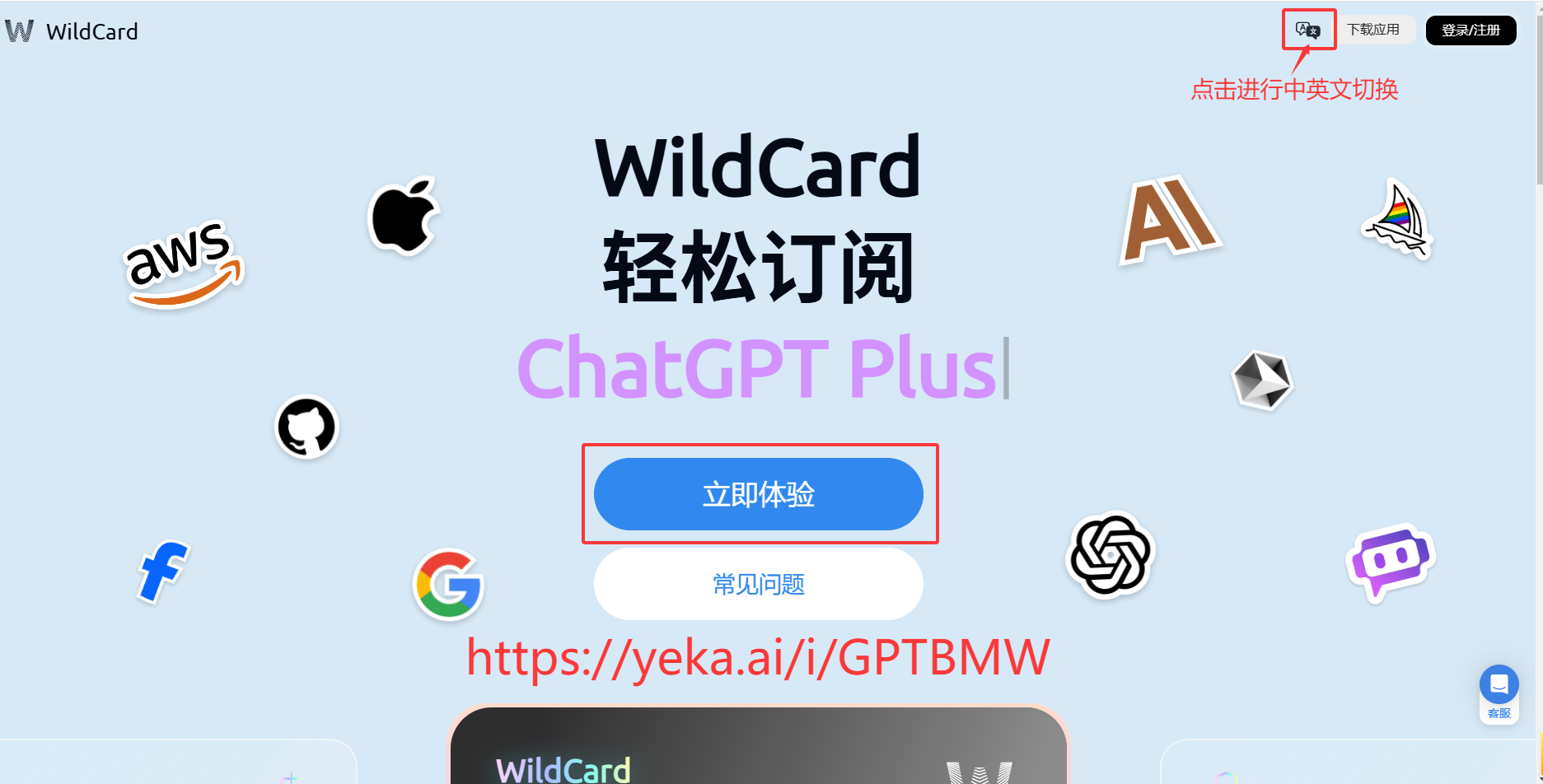 访问Wildcard官网