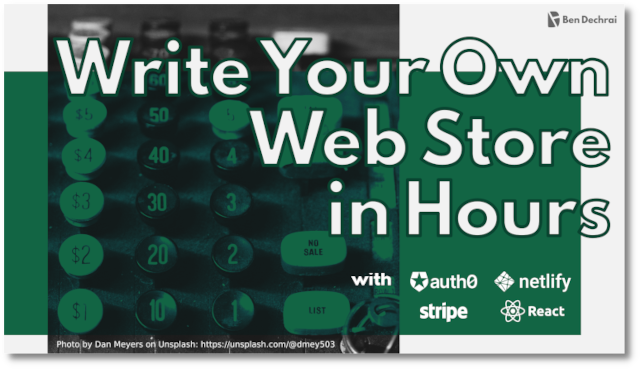 Cover Image for the Write Your Own Web Store In Hours project