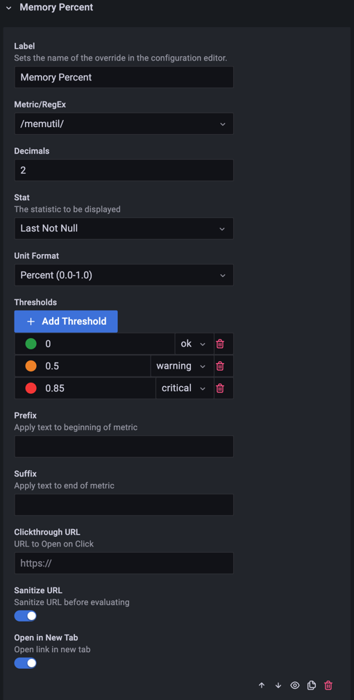 Override with Thresholds