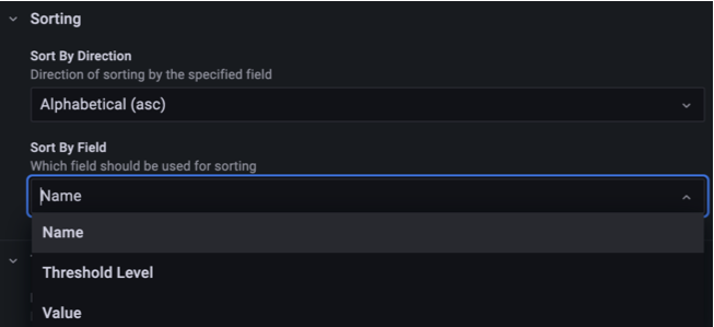 Sorting Fields