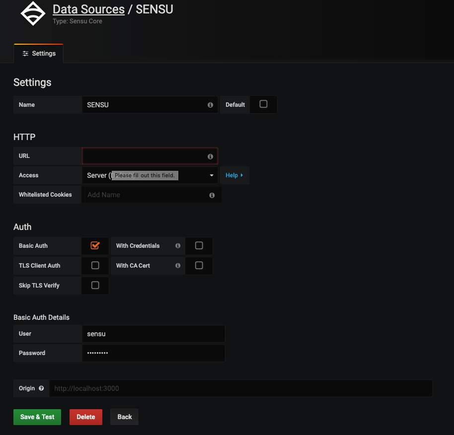 Datasource Configuration