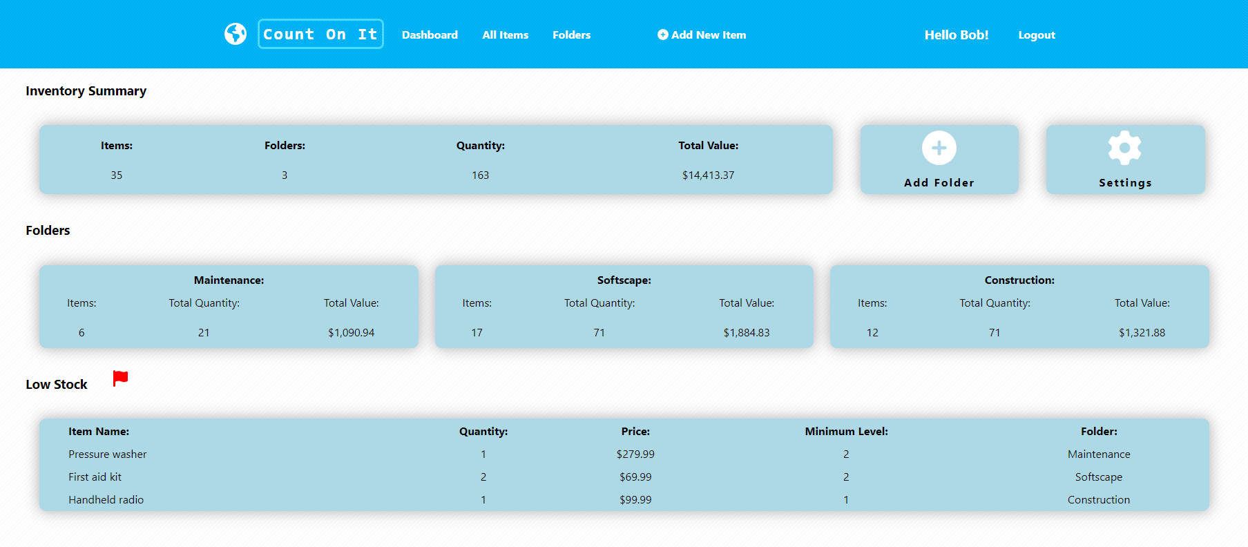 Dashboard View