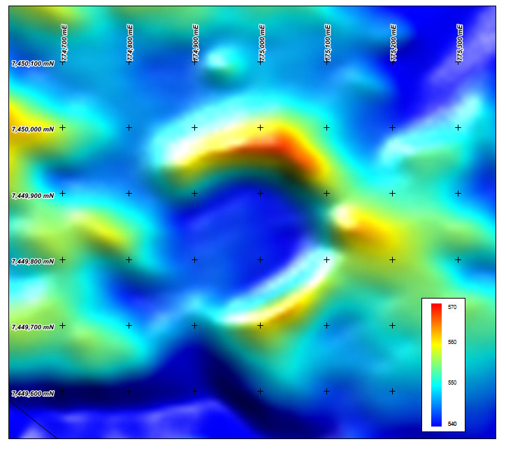 DEM of the Hickman Crater