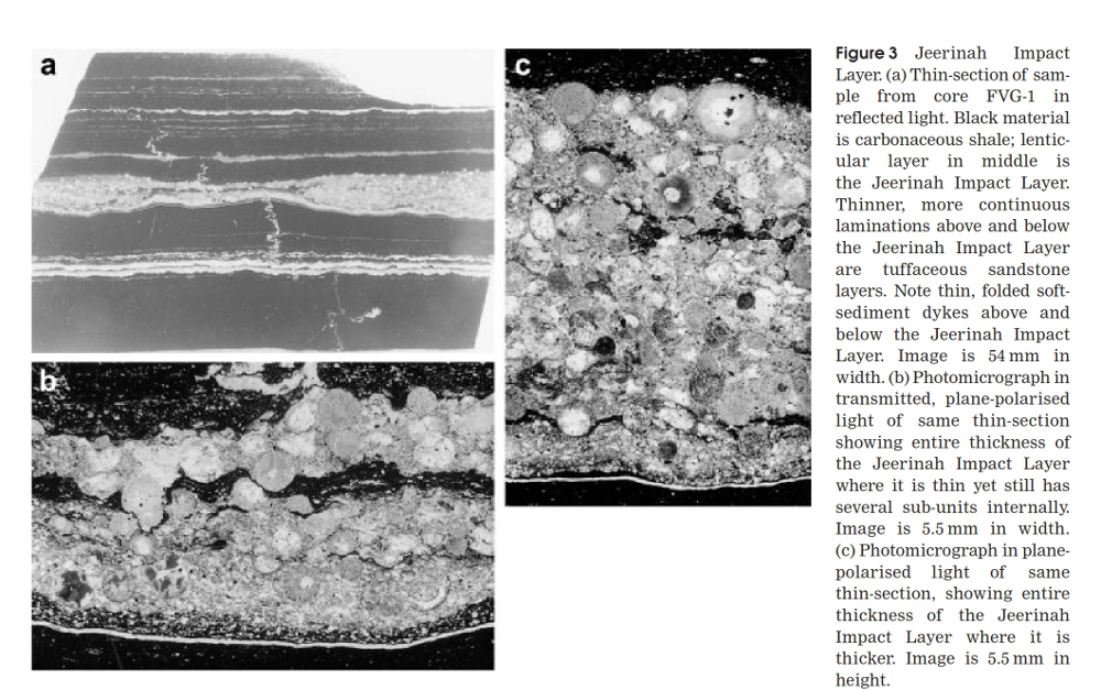 Spherules in drill core