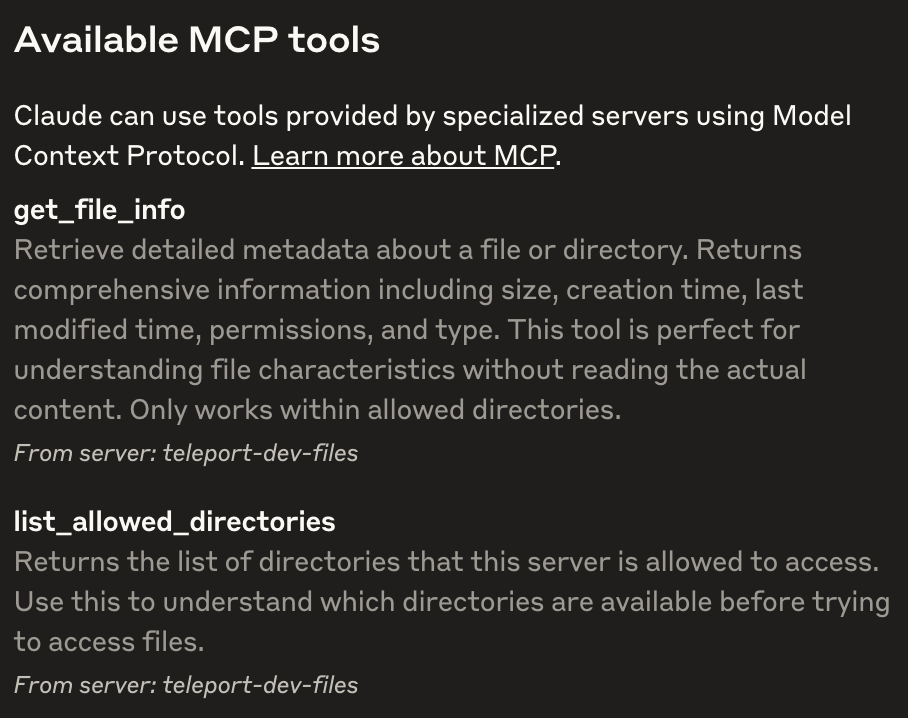 Claude Desktop tools
