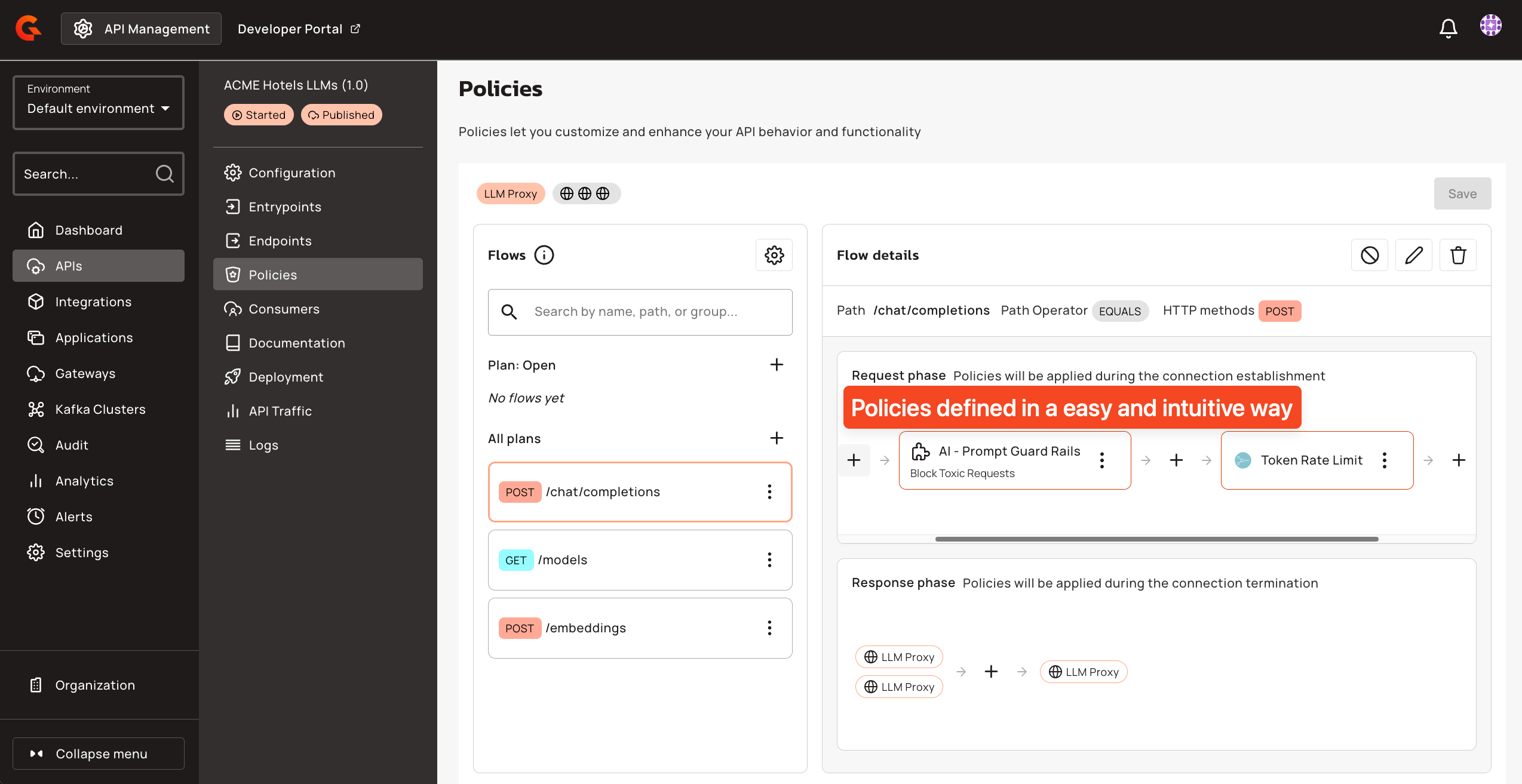LLM Proxy in Gravitee UI