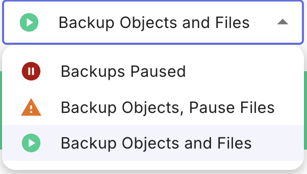 Auto Backup Toggle