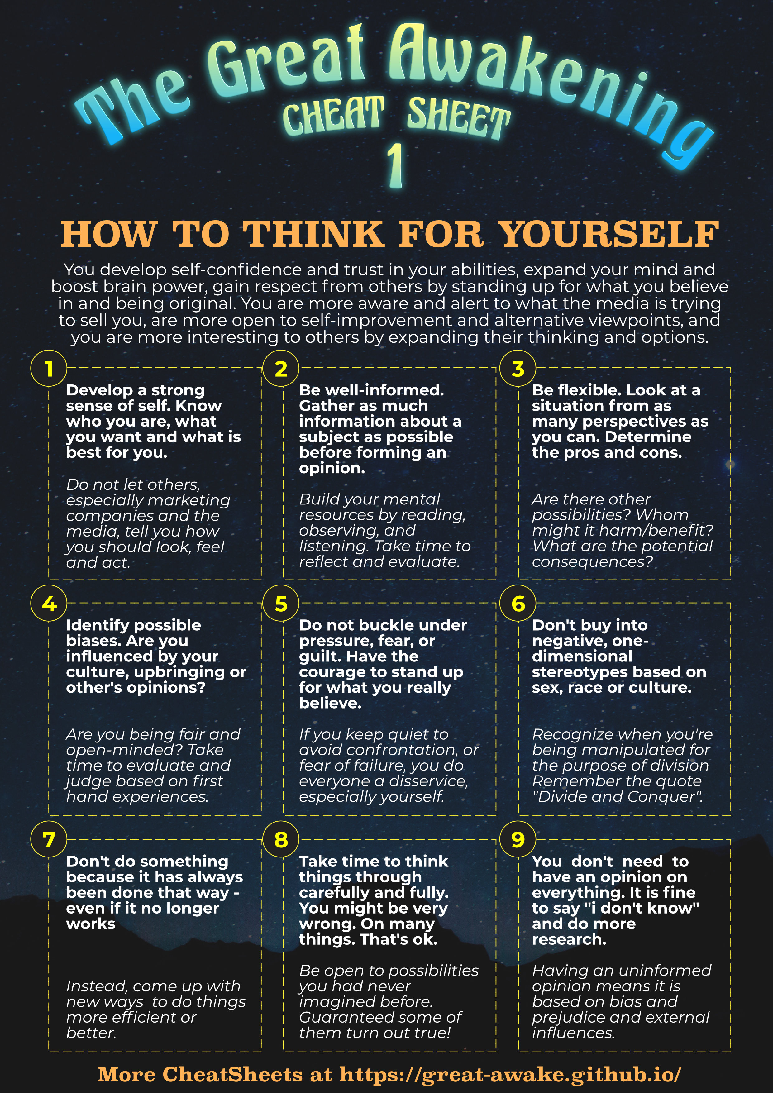 The Great Awakening CheatSheet #1 - How To Think For Yourself v1.0.jpg