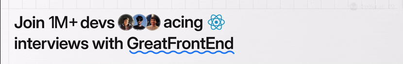 GreatFrontEnd React Interview Questions